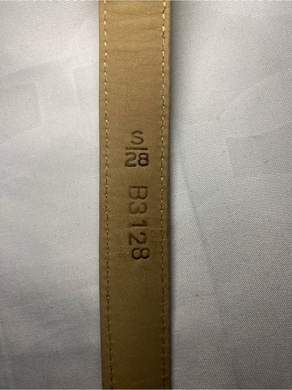 Brighton Croc-Embossed Yellow Leather Belt with Silver-Tone Buckle - Picture 4 of 4